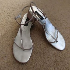 Stuart Weitzman blingy narrow sandals